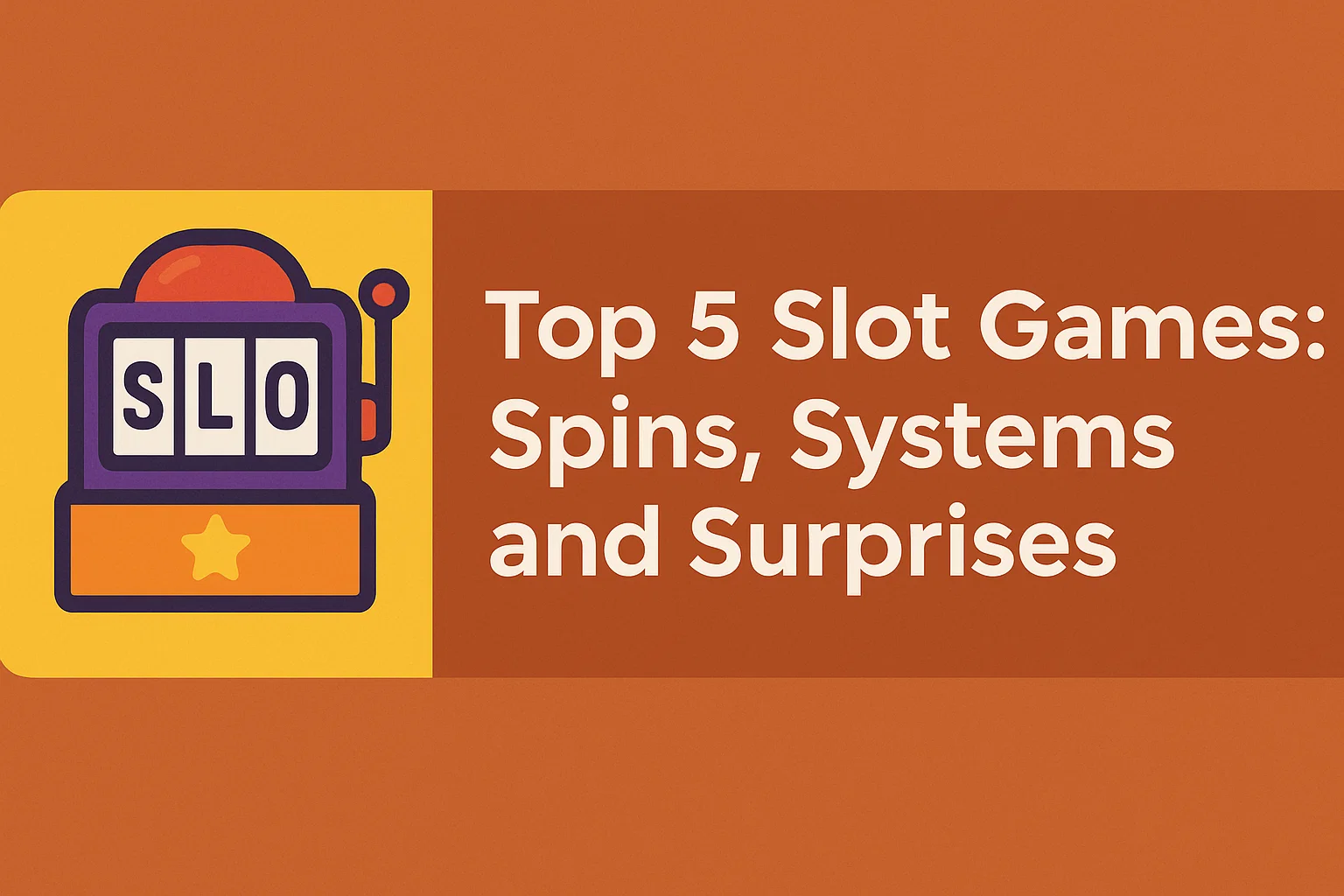 Top 5 Slot Games: Spins, Systems and Surprises