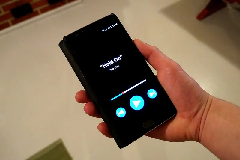 App open on a smartphone